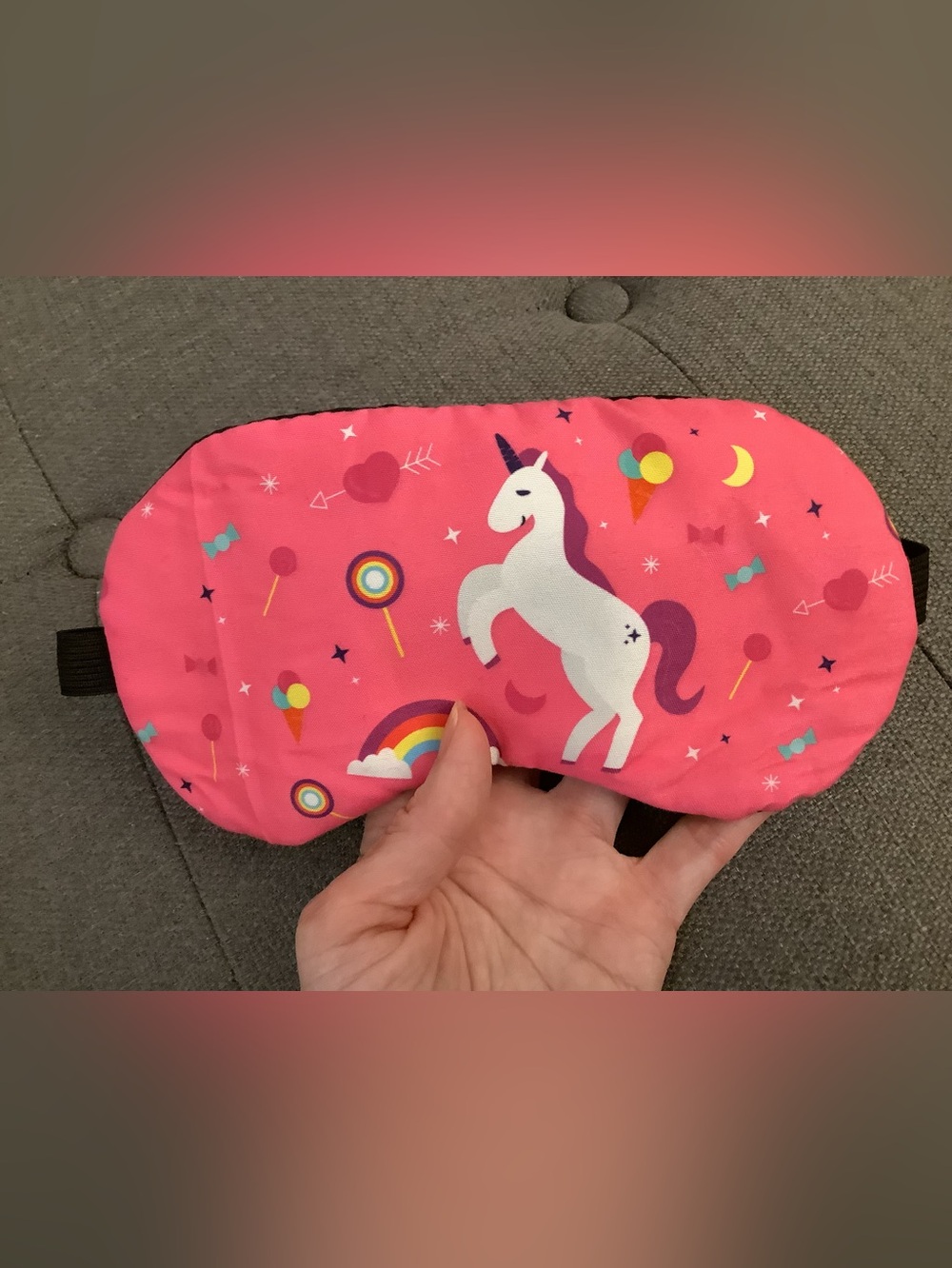 Unicorn rainbow pink Sleep Mask Eye mask eye cover
